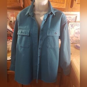 Teal Button-Up Shirt